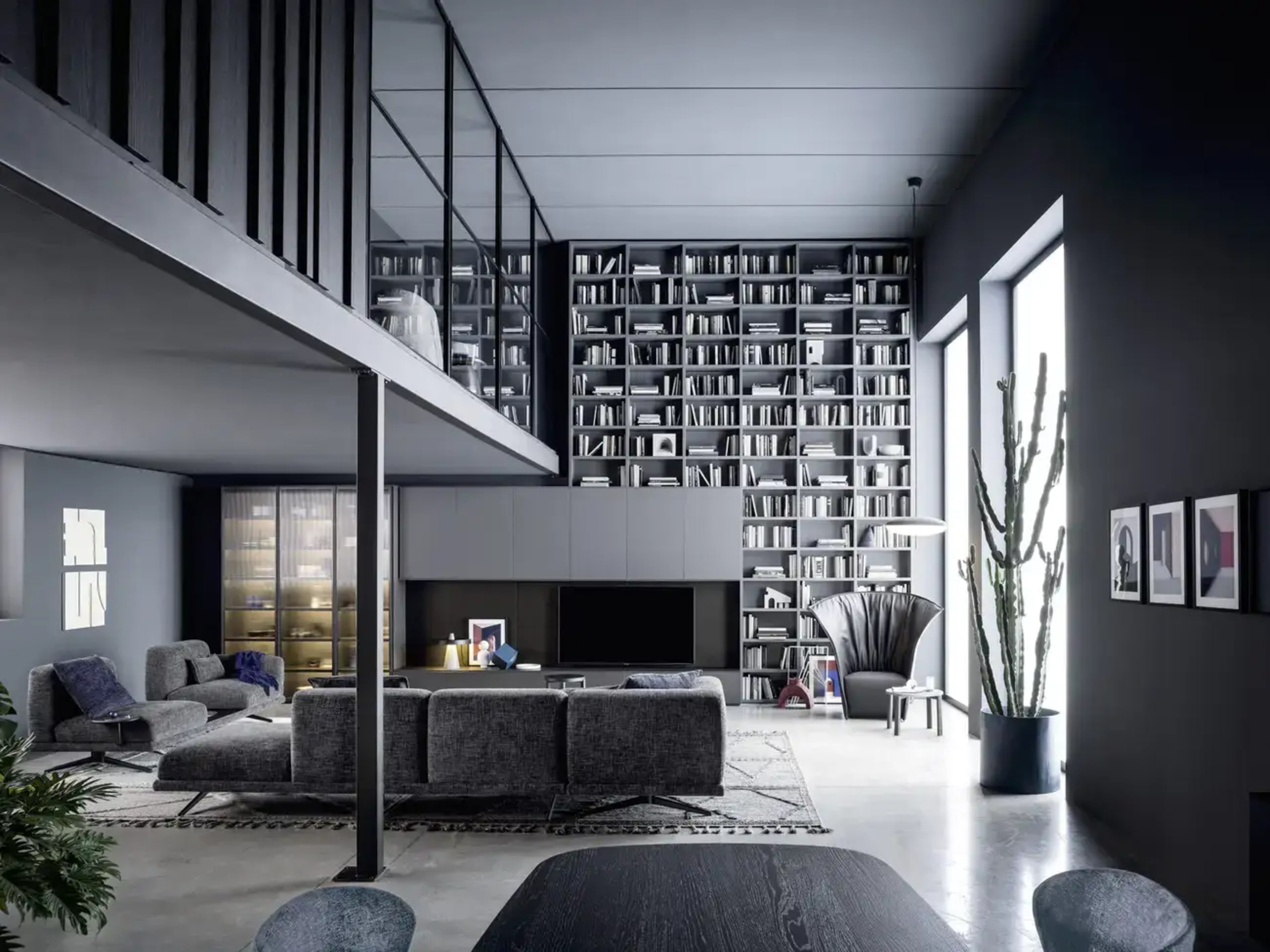 Mobilier Le penthouse dans la ville