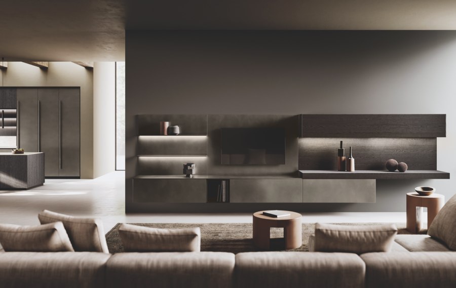 Cuisine BINOVA Bluna Legno Rigato, vue 5
