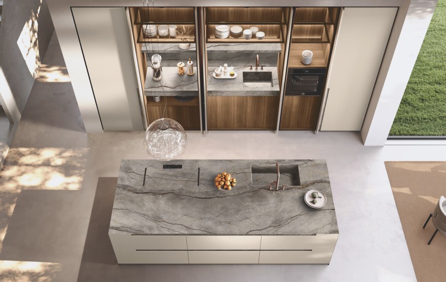 Cuisine BINOVA Bluna Maniglia Stone, vue 11
