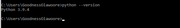 python --version