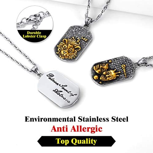 Vue 3 de Pendentif Medaille Signe Astrologique