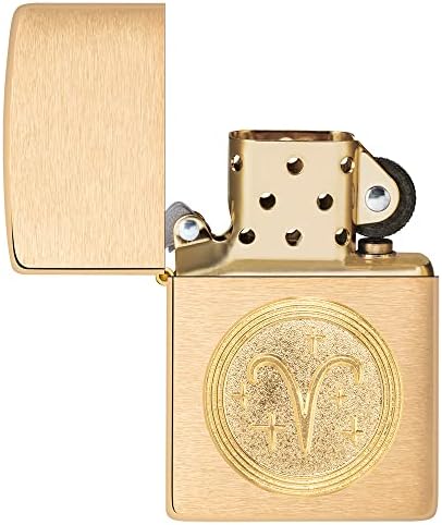 Vue 2 de Zippo Aries Emblem Brass