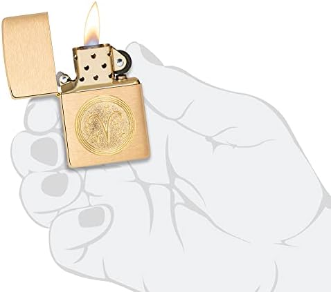 Vue 3 de Zippo Aries Emblem Brass