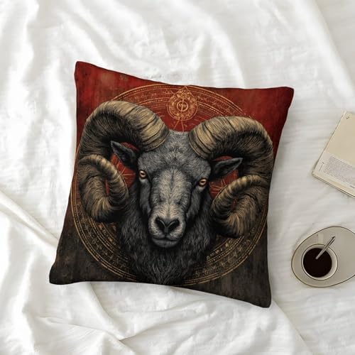 Vue 6 de Belier Zodiac Symbol Taie