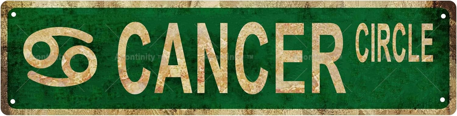 Cancer Panneau Astrologique Vintage