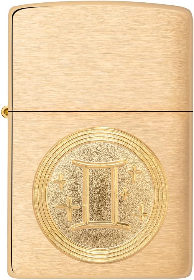 Zippo Gemini Emblem Brass
