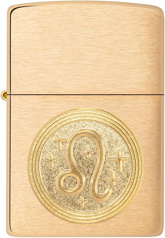 Zippo Leo Emblem Brass