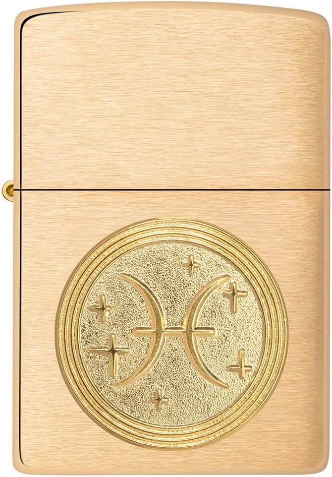 Zippo Pisces Emblem Brass