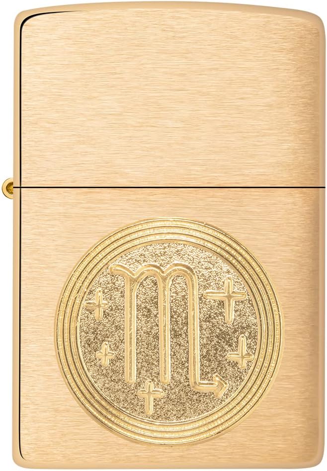 Zippo Scorpio Emblem Brass