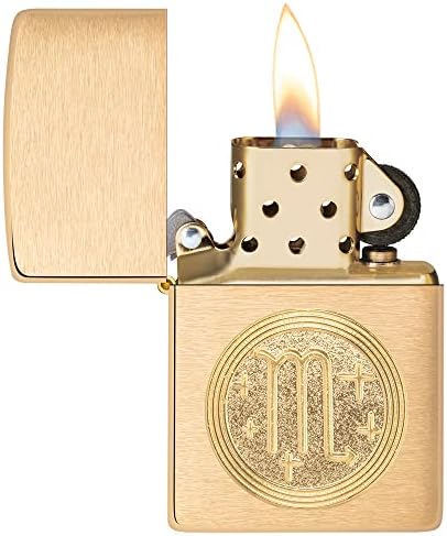 Vue 5 de Zippo Scorpio Emblem Brass