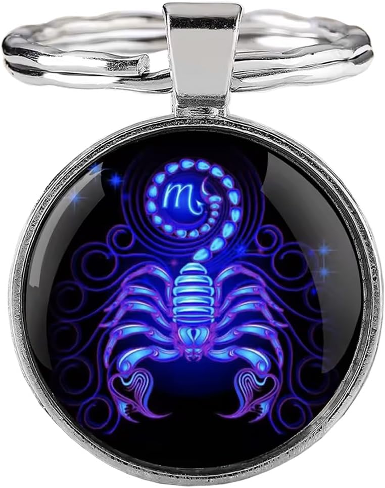 Porte Cle Scorpion Bleu