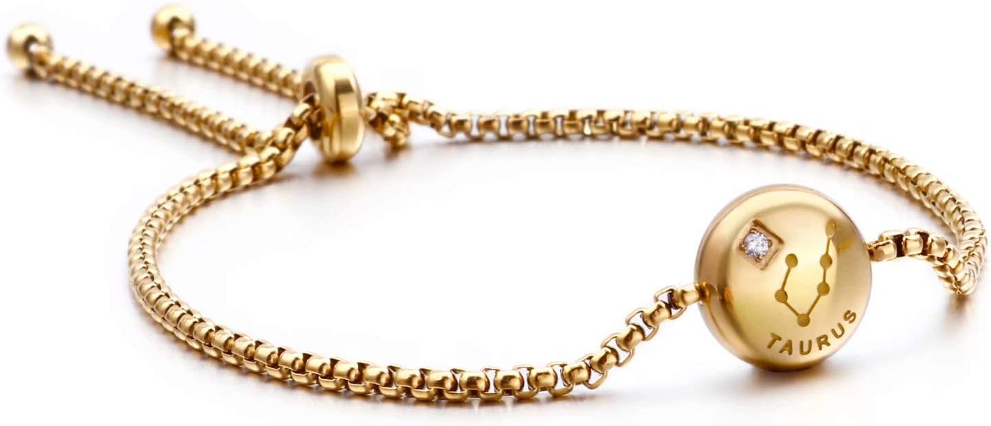 Bracelet Zodiaque Dore Charm