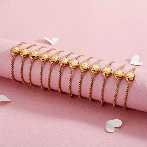 Vue 3 de Bracelet Zodiaque Dore Charm