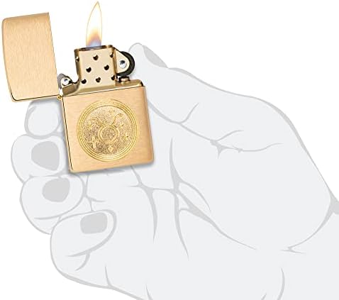 Vue 3 de Zippo Taurus Emblem Brass