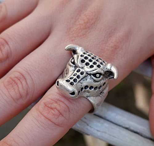 Vue 2 de Bull Ring Bague Declaration