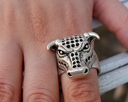 Vue 4 de Bull Ring Bague Declaration