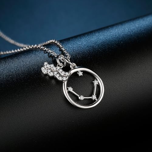 Vue 3 de Collier Femme Argent Signe