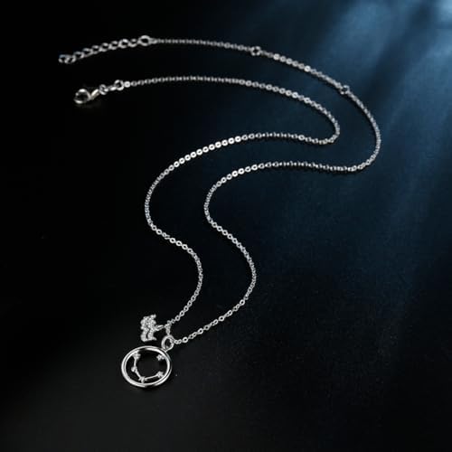 Vue 4 de Collier Femme Argent Signe