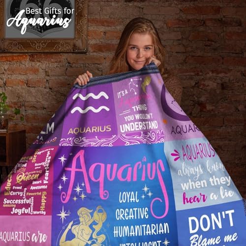 Vue 2 de Rioa Couverture Cadeau Verseau