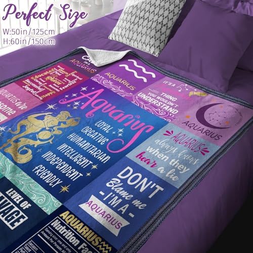 Vue 4 de Rioa Couverture Cadeau Verseau