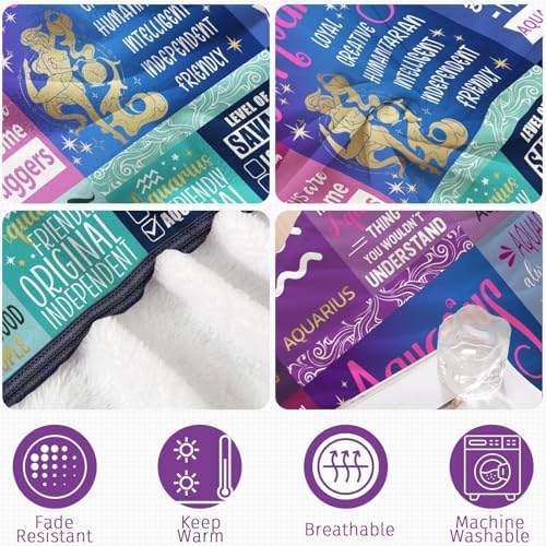 Vue 6 de Rioa Couverture Cadeau Verseau