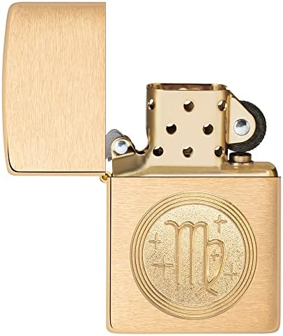 Vue 2 de Zippo Virgo Emblem Brass