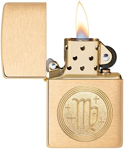 Vue 5 de Zippo Virgo Emblem Brass