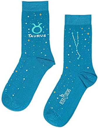 Vue 2 de Chaussettes Amusantes Chaussettes Zodiaque