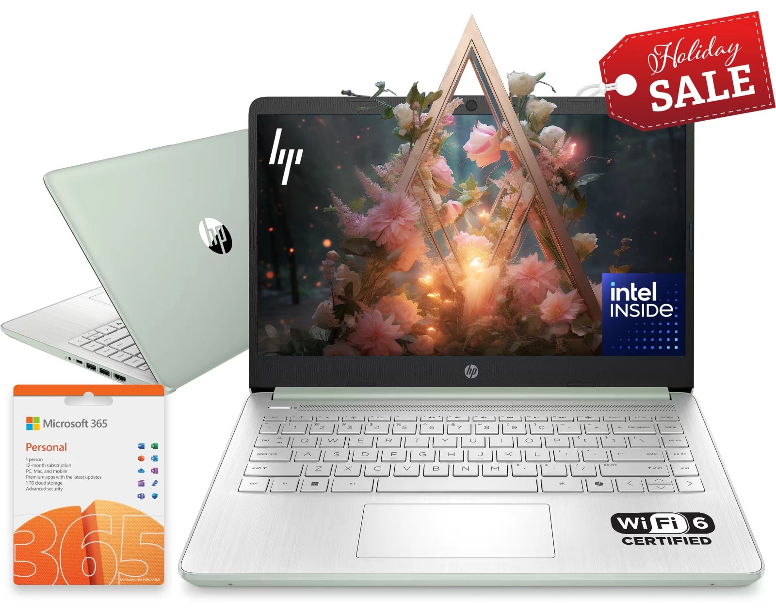 2026 HP Laptop Computer 14" 4-Core Intel Processor 8GB RAM 628GB Storage Win 11 vista 4