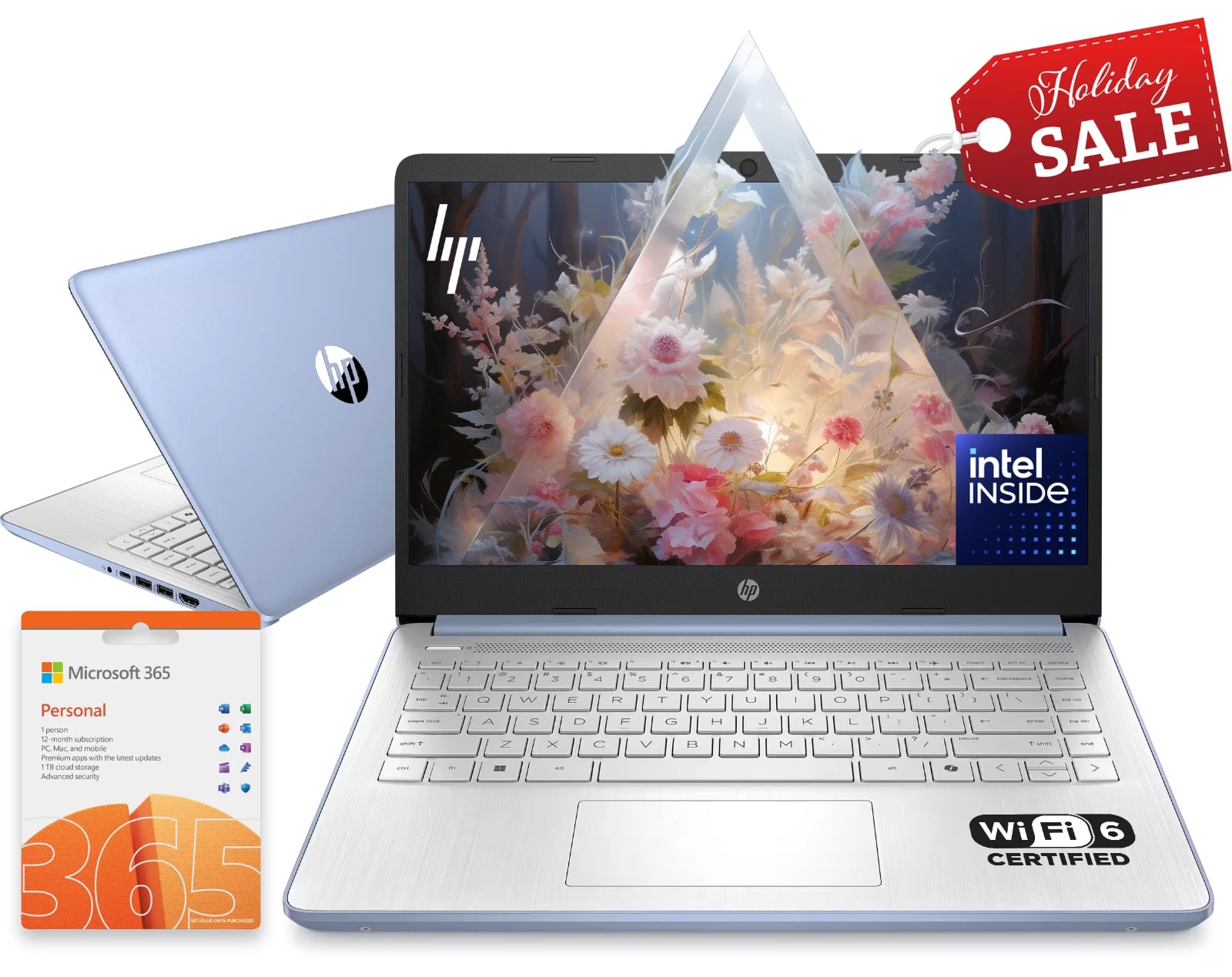 2026 HP Laptop Computer 14" 4-Core Intel Processor 8GB RAM 628GB Storage Win 11 vista 6