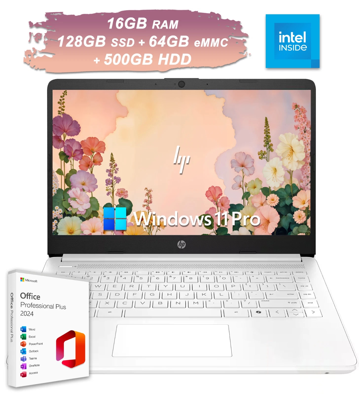 2026 HP Slim Laptop Computer 14 Intel CPU 16GB RAM 692GB Storage Office 2024 Pro — eSwappa Store
