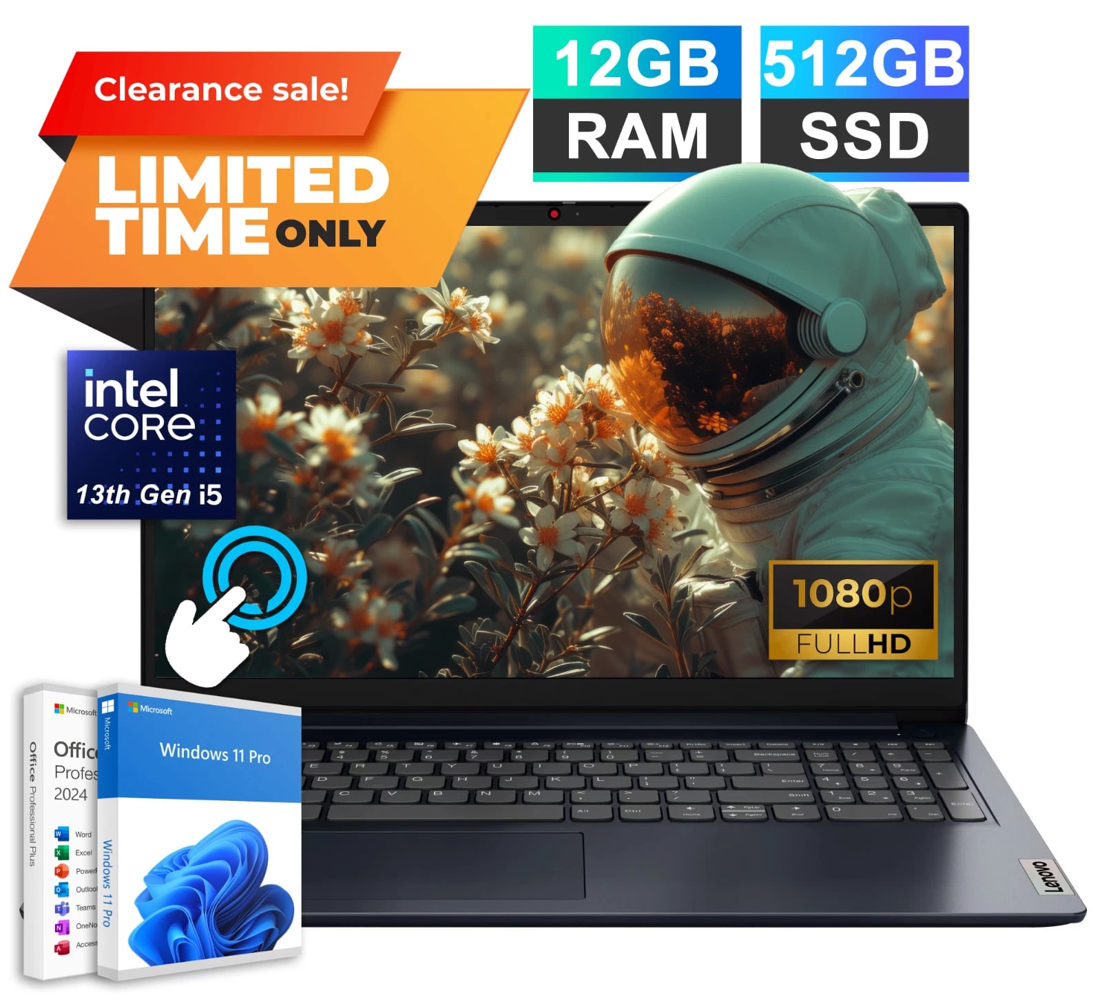 2026 Lenovo IdeaPad Touchscreen Laptop 15.6 13th Intel i5 12GB RAM 512GB SSD Pro — eSwappa Store