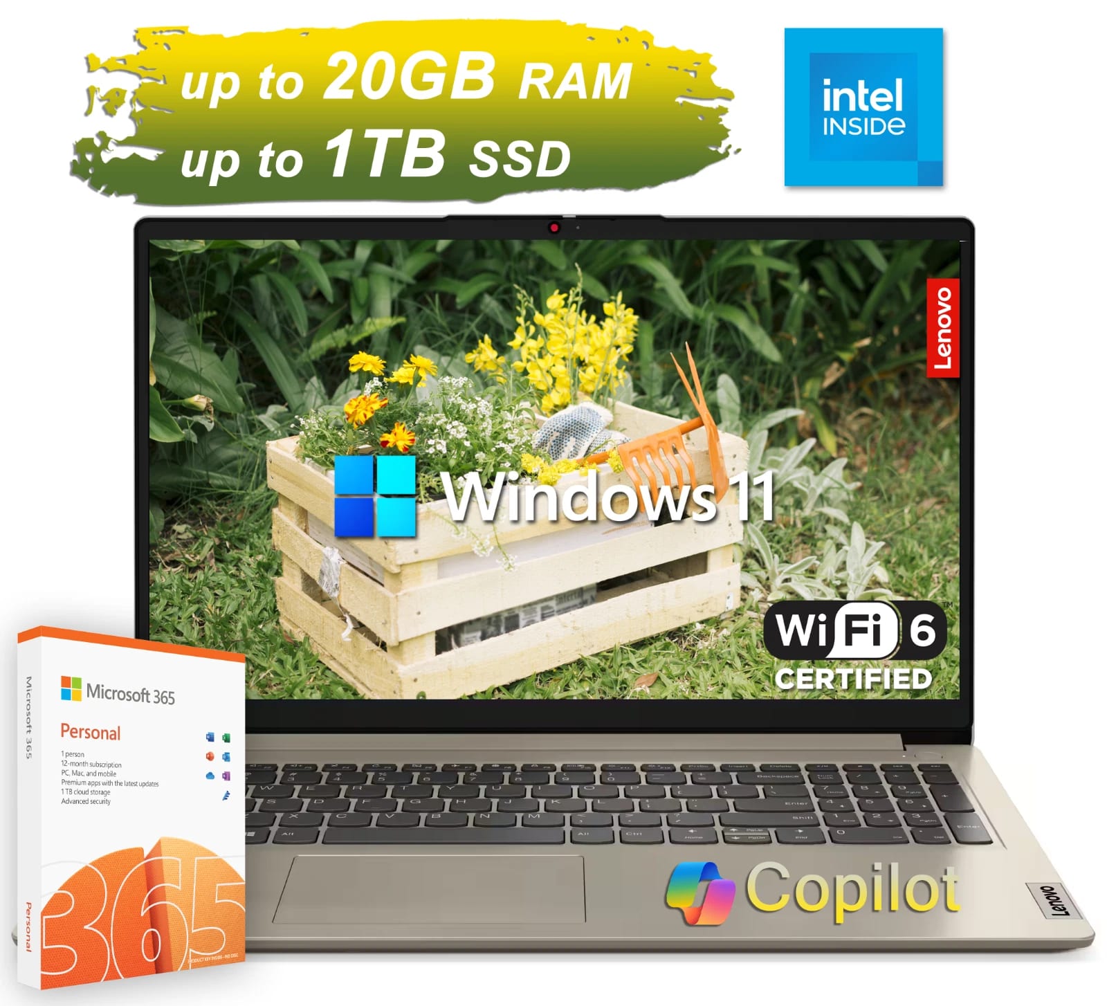 2026 Lenovo IdeaPad Laptop Intel Processor 15.6 Upto 20GB RAM 1TB SSD Office 365 — eSwappa Store