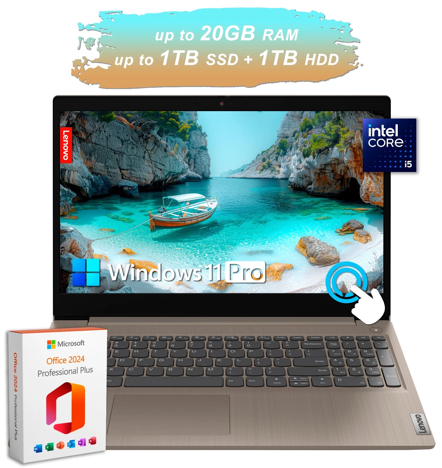 Lenovo IdeaPad Laptop 15 Touch Office Intel i5 Upto 20GB RAM 1TB SSD+1TB HDD Pro — eSwappa Store