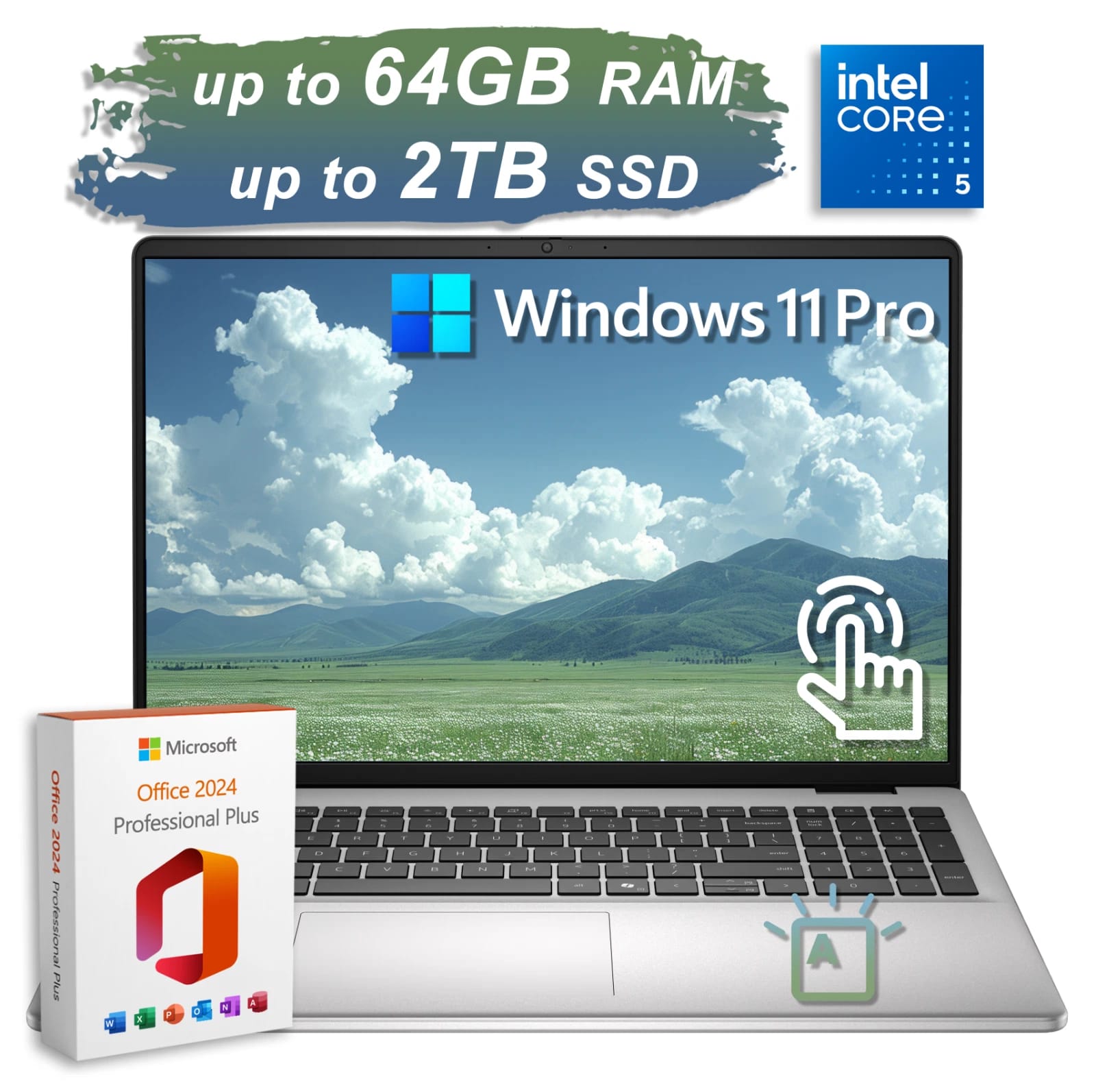 2026 Dell Laptop 16 FHD+Touch 10-Core Intel 5 120U Upto 64GB RAM 2TB SSD Backlit — eSwappa Store
