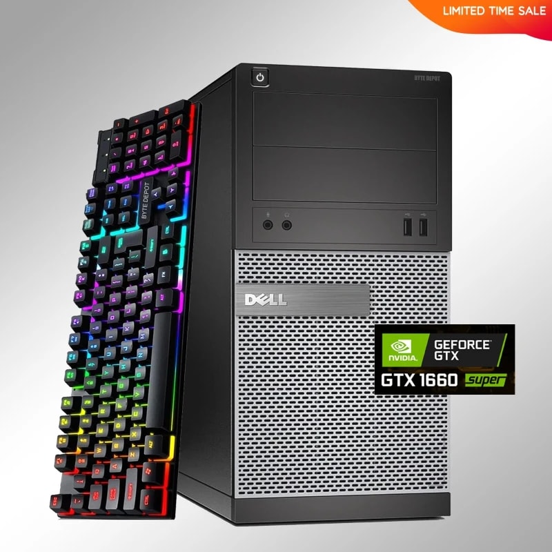 DELL Gaming PC Desktop Computer i5 (8GB RAM / 120GB SSD hasta 16GB RAM / 500GB SSD) — eSwappa Store