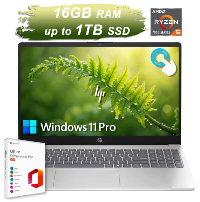 2026 HP Laptop 15 Touch Office 2024 Ryzen 5 7520U 16GB RAM Up to 1TB SSD Copilot — eSwappa Store