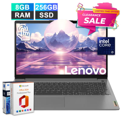 Lenovo IdeaPad 15 Touch Laptop Lifetime Office 2204, Intel i3, 8GB RAM 256GB SSD — eSwappa Store