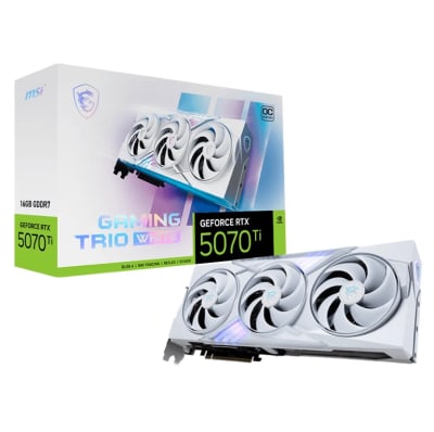 MSI GeForce RTX 5070 Ti 16GB GAMING TRIO OC WHITE GDDR7 Graphics Card 4K Gaming — eSwappa Store