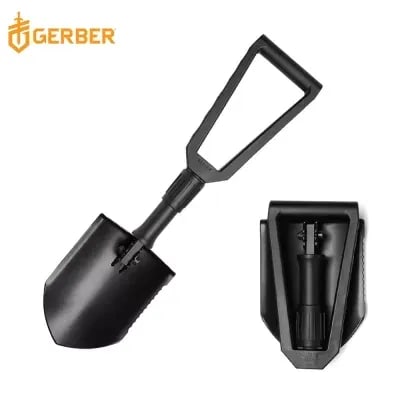 Gerber Outdoor Folding Shovel with Single Serrated Edge / Saw