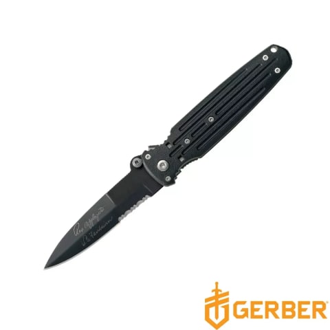 Gerber Covert戰術型折疊刀 安普吉特簽名收藏刀 黑
