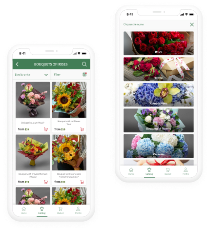 BOUQUET — app for ordering and delivering flowers