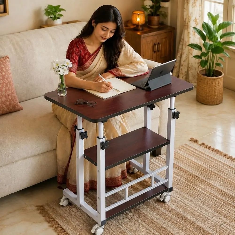 Triple Layer Height Adjustable Table | Mobile Laptop & Study Table