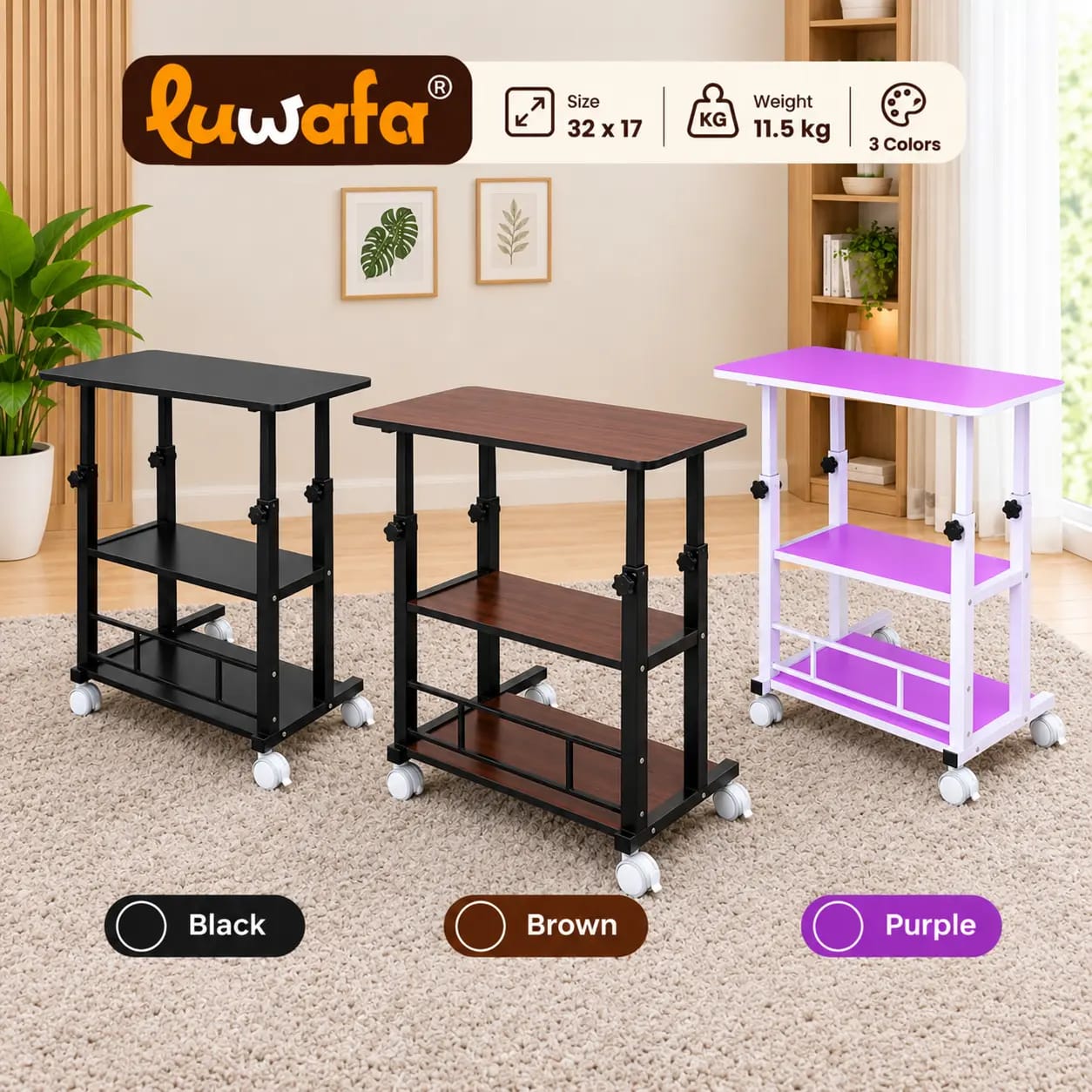 3 Layer Adjustable Reading Table (32X17)