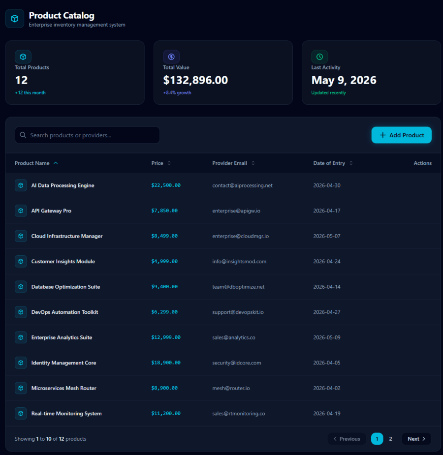 Nexus Inventory — Refactor y UX