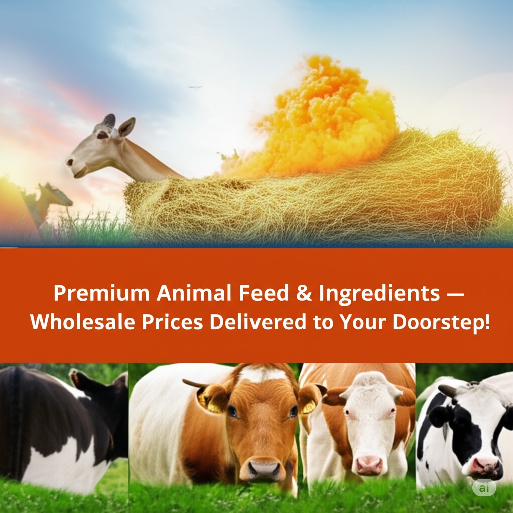 Premium Animal Feed & Ingredients – Wholesale Prices Delivered to Your Doorstep