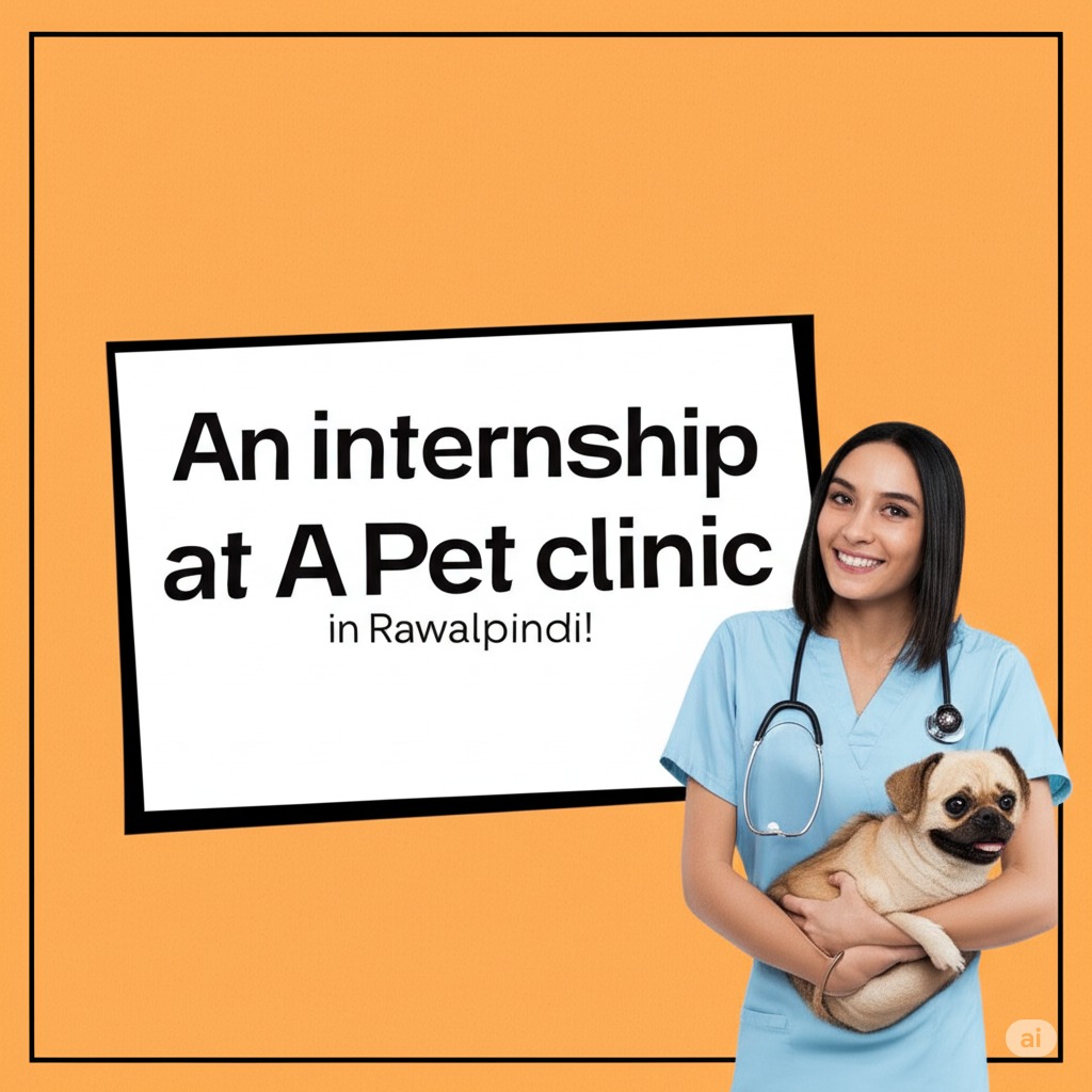 An internship is available at a pet clinic in Rawalpindi!