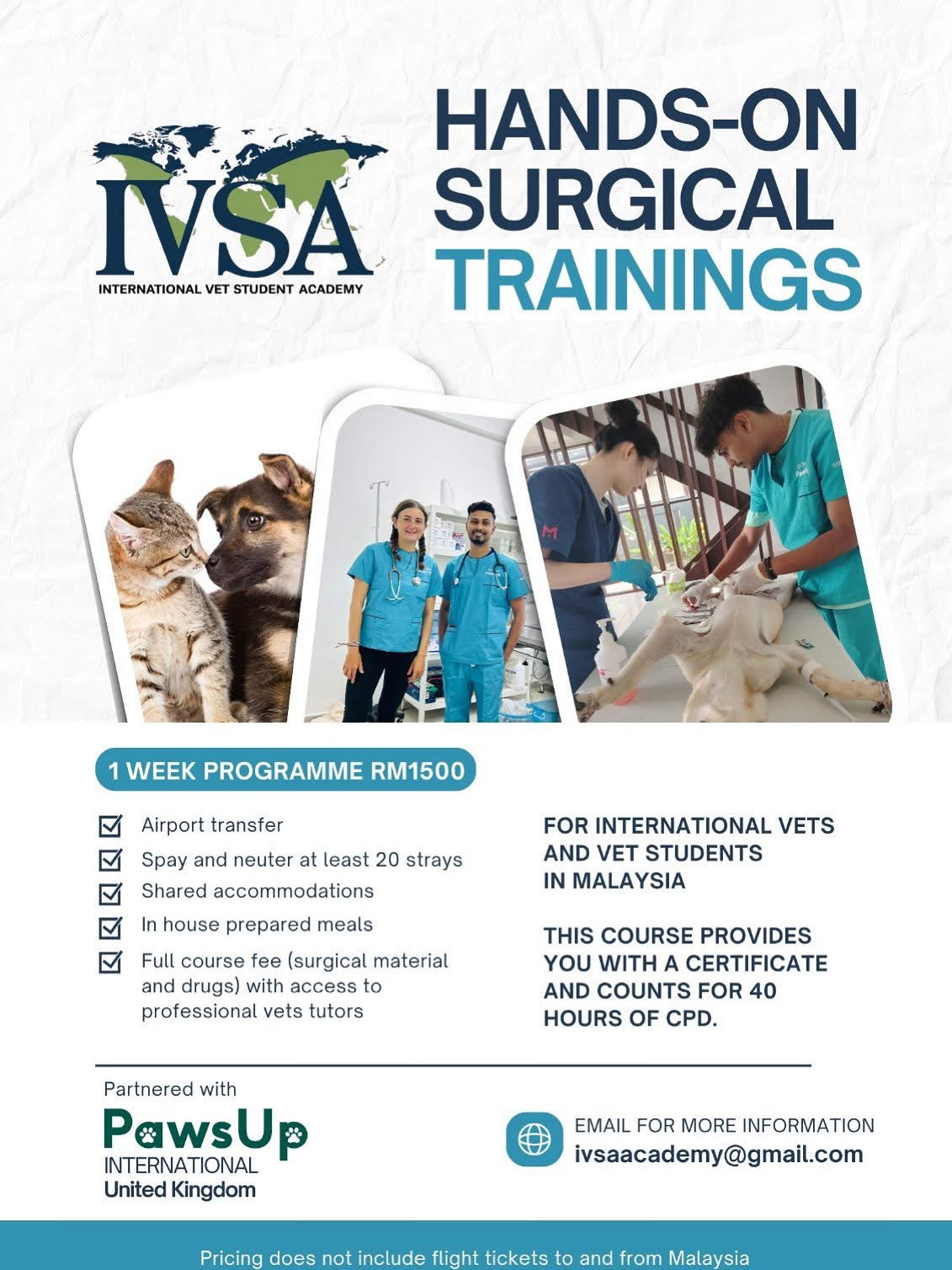 HANDS-ON SURGICAL TRAININGS ΓÇô International Vet Student Academy (IVSA)