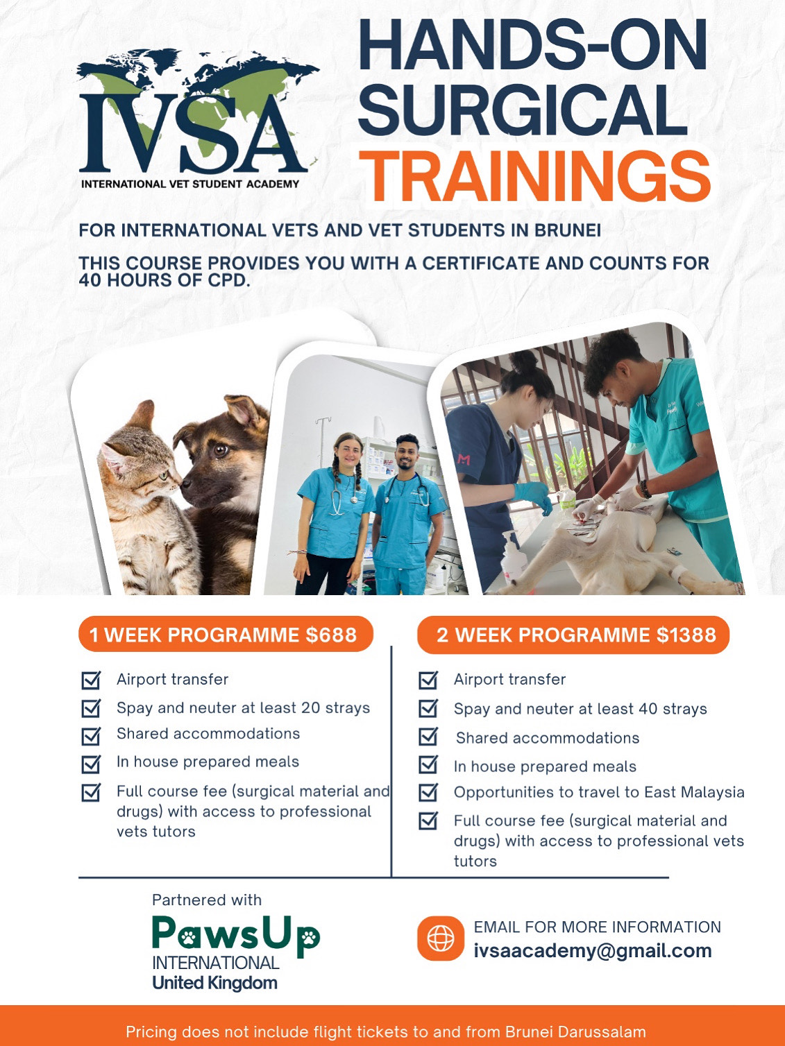 HANDS-ON SURGICAL TRAININGS ΓÇô International Vet Student Academy (IVSA)