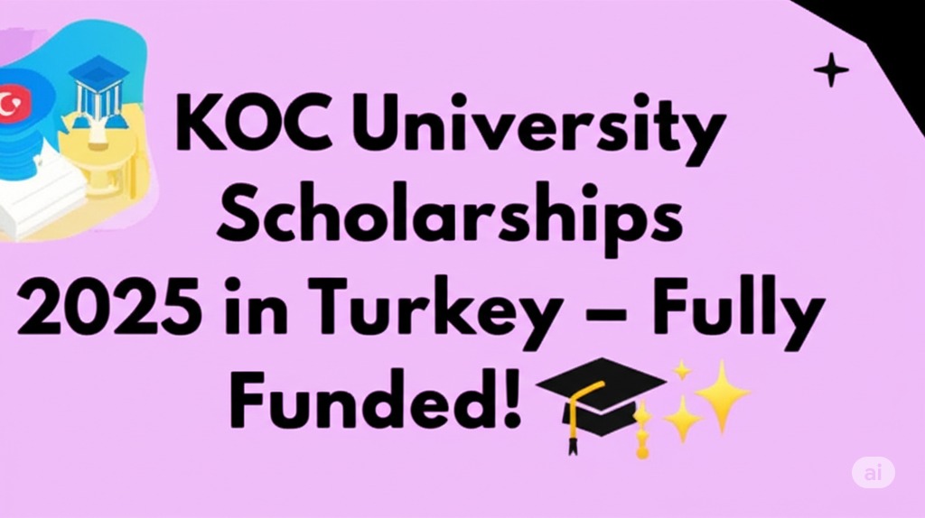 ≡ƒç╣≡ƒç╖ KOC University Scholarships 2025 in Turkey ΓÇô Fully Funded! ≡ƒÄôΓ£¿